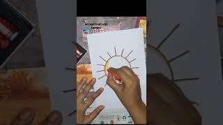 How to draw Sun#easy drawing#Art and Craft with Sangita#viralshorts