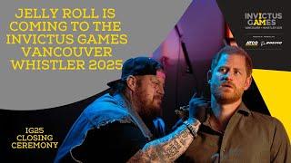 Jelly Roll Official Announced for Invictus Games Vancouver Whistler 2025 Closing Ceremony