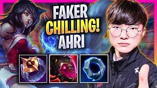 FAKER CHILLING WITH AHRI! - T1 Faker Plays Ahri MID vs Sylas! | Season 2024