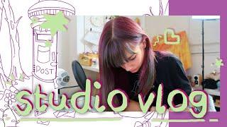  ILLUSTRATION STUDIO VLOG  designing for Halloween, illustrating a children's book and a new iMac!