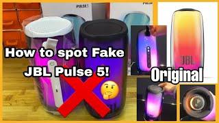 Fake JBL Pulse 5 vs Original JBL Pulse 5 (how to spot and see difference)