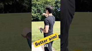 How to throw and aim a disc golf disc for better accuracy #discgolf #discraft #frisbeegolf