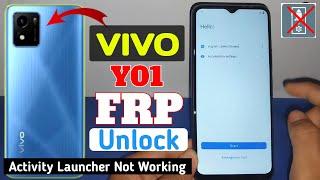 Vivo Y01 Frp Bypass New Security 2024 | Activity Launcher Not Working | Y01 Google Account Unlock