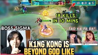 Proof that K1NG KONG is NOT HUMAN! 18 KILLS in 10 MINUTES...