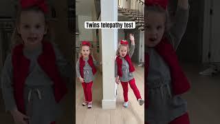 Wow! Twins telepathy is a real thing! 