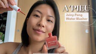 A'PIEU Juicy-Pang Water Blusher - Review & Swatches [ #CR02 Persimmon ] #MCBB