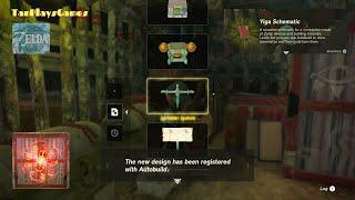 Sprinkler System schematic (Yiga Schematic) : Zelda Tears Of The Kingdom.