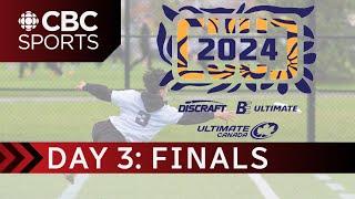 Canadian University Ultimate Championships - Day 3: Division 1 quarter, semi & finals Women’s & Open