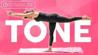 10 min Full Body Yoga Workout | TONE Yoga Flow