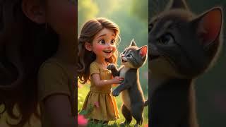 The Journey of a Brave Kitten Rescuing a Rabbit from Adventure!