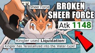 SHEER FORCE LIFE ORB KINGLER IS UNBEATABLE! POKEMON SCARLET AND VIOLET | POKEMON SHOWDOWN