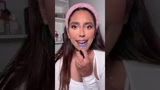 A BLUE LIPSTICK?! OMG #makeup