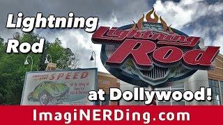 Lightning Rod Roller Coaster Queue and Off-Ride Video from Dollywood