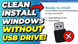 I Installed Windows 11 WITHOUT a USB Drive and Here's How (Clean Install NOT Upgrade)