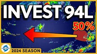 Invest 94L could develop into Tropical Storm #Nadine. The Caribbean should monitor its progress.