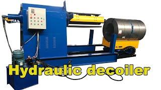 Decoiler machine | hydraulic decoiler with car | 5 ton auto uncoiler | 5 ton hydraulic decoiler