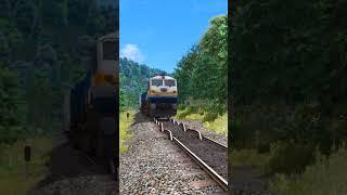 TRAINS RUNNING ON BUMPY TRACKS #train #shorts