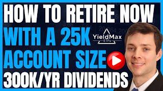 How To Retire Now With A Smaller Account Size Using Yieldmax Dividends & ETFs Like TSLY (TSLA) #FIRE