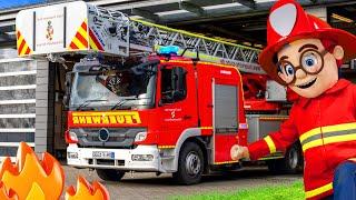 The Kids explore a Real Fire Station 