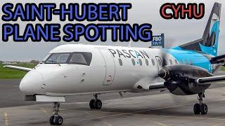 Ultimate Plane Spotting at Montreal Saint-Hubert airport (YHU) - SQ H145, B732, Saab 340 and more!