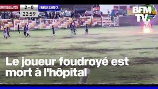 Un joueur de foot meurt après avoir été frappé par la foudre au Pérou