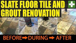 Slate Floor Cleaning and Renovation Service Surrey