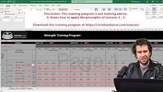 Maximum Strength Training Program I Strength Training Lecture 6 - Christian Bosse