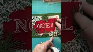 NOEL shadow box Christmas card #merrychristmas #papercrafting #diy #stampinup #diyframe #christmas