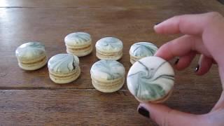 How To Make Marbled Macarons with Royal Icing: Just Bakecause