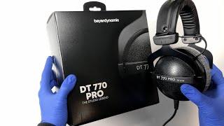 Beyerdynamic DT 770 PRO Headphones Unboxing - ASMR