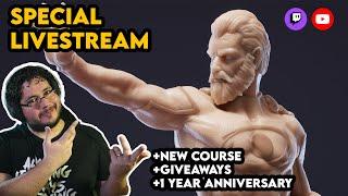 EPIC LIVESTREAM! NEW COURSE + 1 YEAR ANNIVERSARY + GIVEWAWAYS