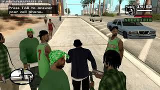 Homies wait patiently outside during Breaking the Bank at Caligula's - GTA San Andreas - video #2