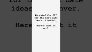 Denver Date Spots