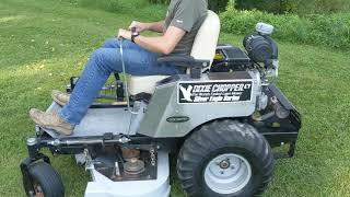 2005 Dixie Chopper Silver Eagle Series LT2400 Zero Turn Mower: Mowing Grass Inspection! Fast Mower!