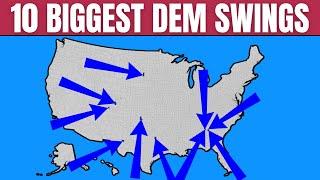 10 Biggest County Swings Toward Democrats In 2024