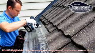 Instructional video - Mount bird and marten protection. Against pests under roof tiles.