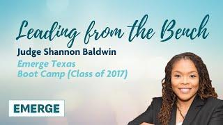 Judge Shannon Baldwin - Leading from the Bench