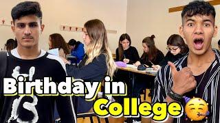 College Mein Full Leval Ki Birthday Manayi| Treat B Li￼