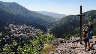 Hiking in Romania, Harghita Mountains: Baile Tusnad city - Piatra Soimilor stone - Baile Tusnad city