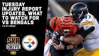 Today's Practice Report Update, Getting Ready for Bengals Game | SNR Drive | Pittsburgh Steelers