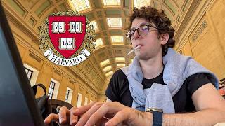 2 HOUR STUDY WITH ME AT HARVARD UNIVERSITY | Background noise, Rain Sounds, 10-min break