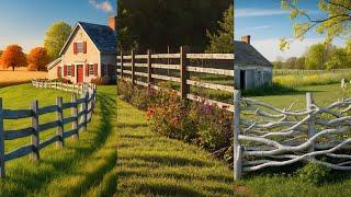 Charming Rustic Fence Ideas for Farmhouses  Cozy Designs to Inspire You!