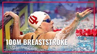 King With National Championship Sweep Winning 100M Breaststroke | Phillips 66 National Championships