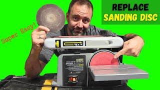 EASILY Replace a Sanding Disc - ANY BRAND Bench Sander!