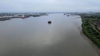 Thamesmead and the Thames  Via Drone