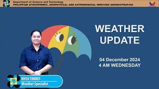 Public Weather Forecast issued at 4AM | December 04, 2024 - Wednesday