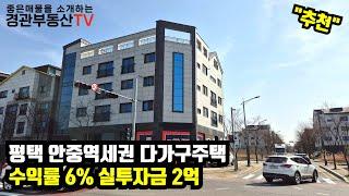 [매물번호47]평택다가구주택매매 평택원룸매매 안중송담지구 3면코너 대지160평 수익률6% 건물매매