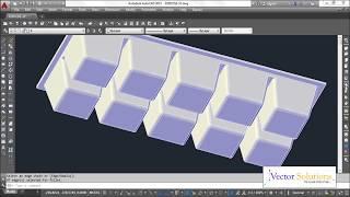 CAD CAM Tutorial for Ice Tray in AutoCAD