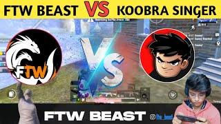 FTW Beast VS Koobra Singer YT || Intense Fight ||@JMEnEspanol @SingerYT||Pubg Lite video