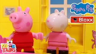 BIG Bloxx - Peppa Pig - Episode 02 Playing School - Stop Motion Video - Toy Tales - English